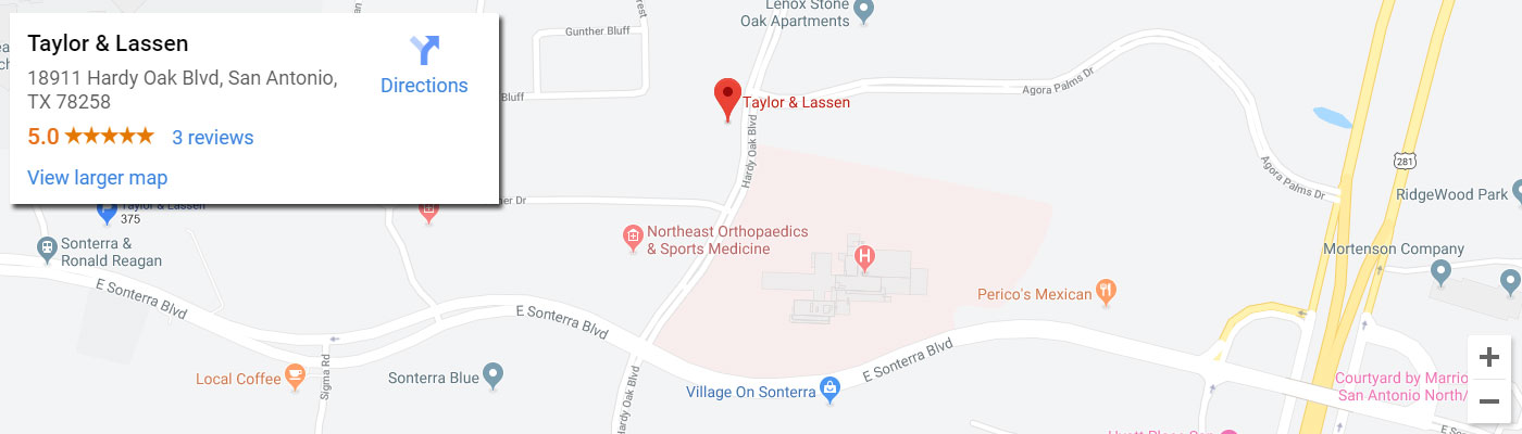 Google-Map-to-Taylor-Lassen-San-Antonio-Lawyers-San-Antonio-Texas-78258